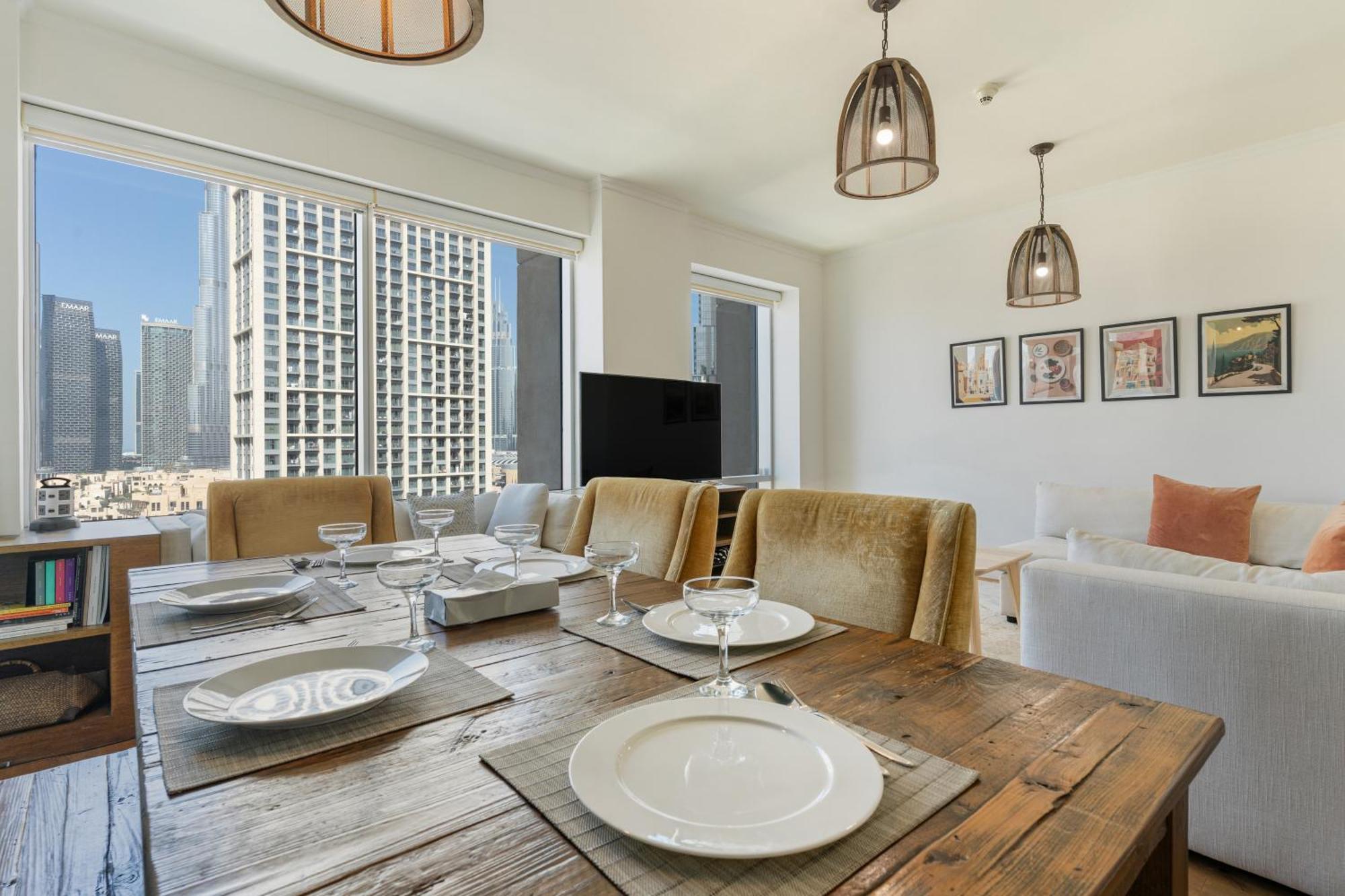 Chic 2Br Apartment, Prime Location Near Dubai Mall - Allsopp&Allsopp Zewnętrze zdjęcie